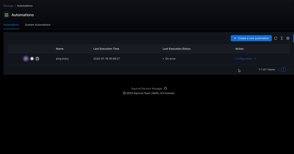 Viewing Automation Logs