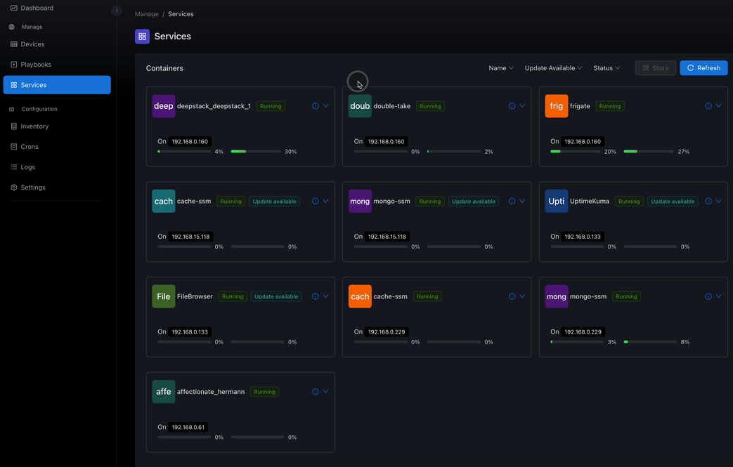 Container Actions